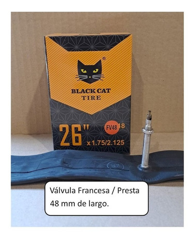 Imagen 2 de 7 de Camara Para Bicicletas Aro 26 Valvula Francesa
