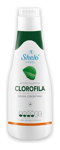 Clorofila Liquida Concentrada Con Menta Botella 500ml Shelo