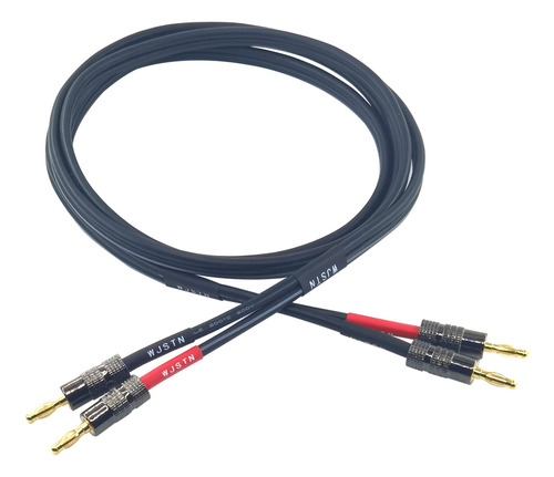 Cable De Altavoz De Enchufe Banana De 3 Pies 12 Awg Ofc