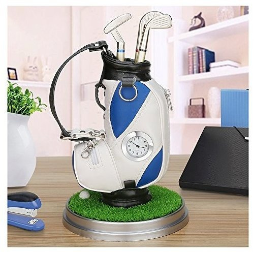 10l0l Mini Escritorio Golf Bag Pen Holder Con R224r