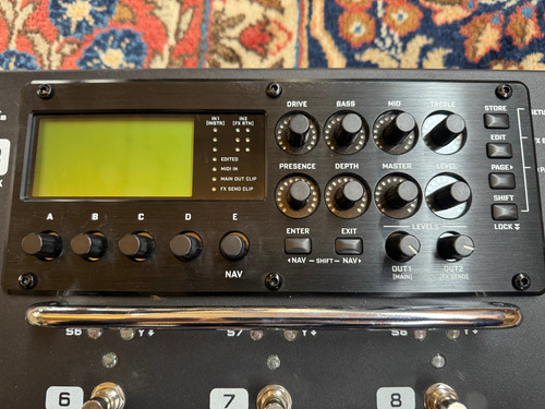 Pedaleira Fractal Audio Systems Ax8 Multi Fx Amp Modeler Preto