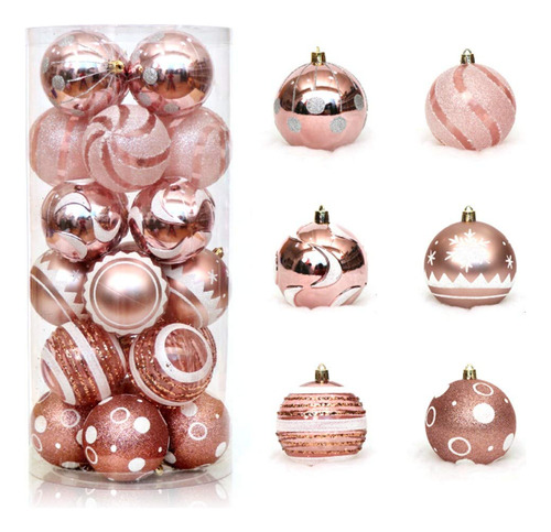 Bolas Navideñas De Plástico Irrompibles De 6 Cm Para Decorar