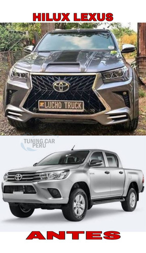 Imagen 4 de 6 de Parachoque Toyota Hilux Revo/rocco/lexus 2016 - 2020