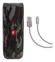 Comprar Altavoz Jbl Flip 5 (squad) + Case Logic Trenzado Usb-c De 2 