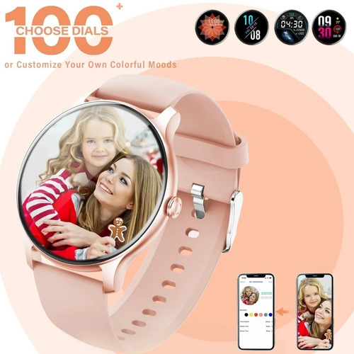 Imagen 2 de 7 de Smartwatch Para Mujer, Reloj Inteligente, Reloj Bluetooth