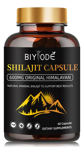 Shilajit 60 Cápsulas 500 Mg C/u (enjuague 60 Días) Gwynne