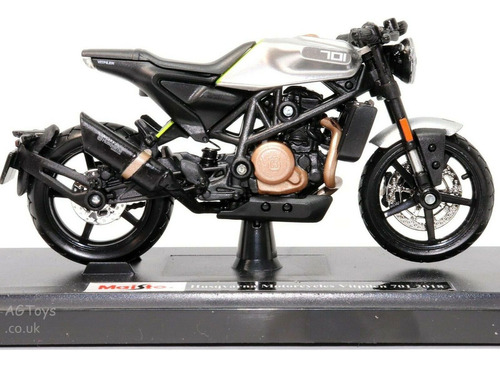 Maisto 2018 Husqvarna Vitpilen 701 1/18 Plata Fundido A Troq