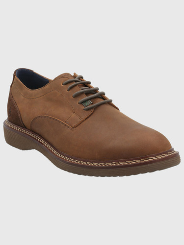 Zapato Cuero Hombre Mambo Café Hush Puppies