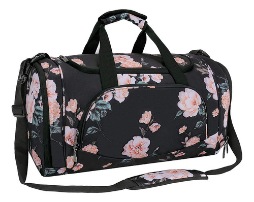 Mosiso Sports Duffel Peony - Bolsa De Gimnasio Con Compartim