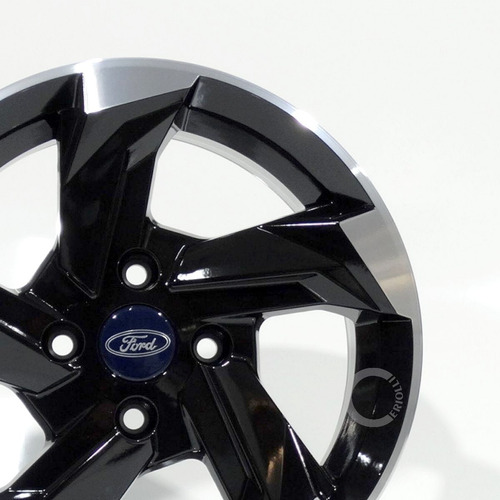 Jogo Rodas Aro15 Ford Ka Fiesta Ecosport Esportivas K60 15 Cor 4x108 Preta Diamantada