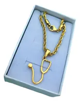 Comprar Collar Dije Colgante Estetoscopio Cadenita Acero Quirúrgico