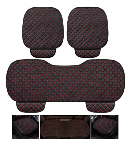 Fundas Para Cubre Asientos Universales De Autos Cueros 3pcs