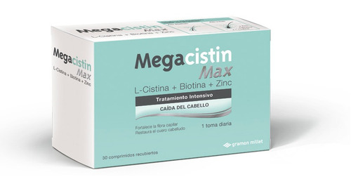 Suplemento Dietario Megacistin Caida De Cabello Max 30 Cmp