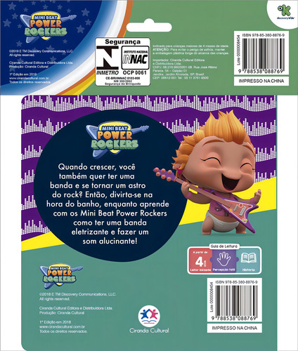 Mini Beat Power Rockers - Como montar uma banda, de Cultural, Ciranda. Editorial Ciranda Cultural Editora E Distribuidora Ltda., capa mole em português, 2019