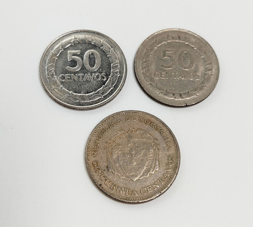Monedas Colección 50 Centavos Colombia 1963 - 1968 Antiguas