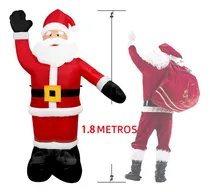 Comprar Inflable Navidad Santa Claus Papa Noel Decoración Zling ZL-HSLR-180 color rojo 127V de 180cm x 90cm x 110cm
