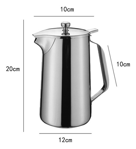 Jarra De Acero Inoxidable Con Tapa, Jarra Agua De 1.8 Litros