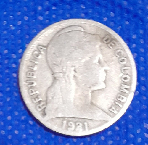 Moneda De 2 Centavos En Cuproniquel Del Año 1921