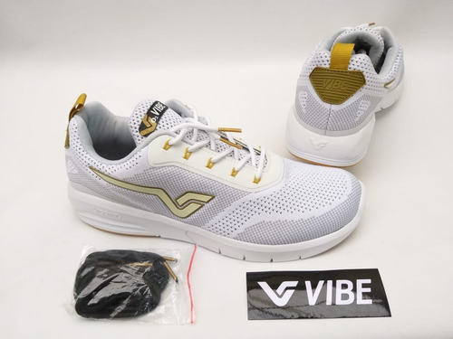 Tênis Vibe Shoes Prolific Branco Dourado Skate Promoção