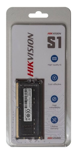 Imagen 2 de 2 de Memoria RAM S1 color negro 16GB DDR4 Hikvision HKED4162DAB1D0ZA1/16G