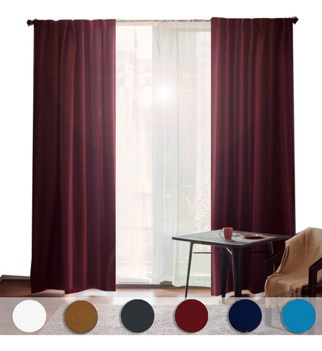 Cortinas Blackout Premium Béla 2.55 Altox5.20 Ancho