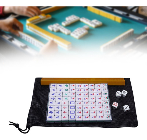 Juego De Mahjong Chino, Juego De Mesa De Viaje Mahjong De