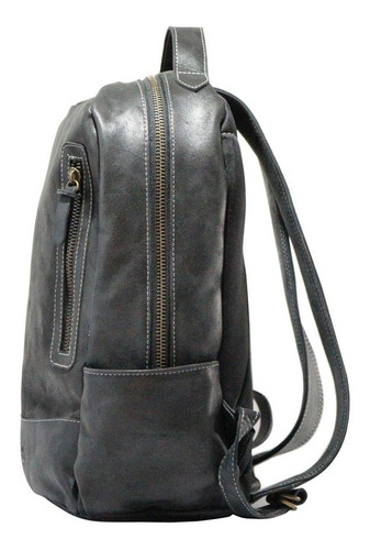 Imagen 3 de 3 de Mochila Lake Studebaker Cuero Vacuno Unixex Porta Celular