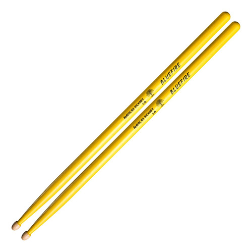 Baquetas Clásicas 5a Nogal Palo Fuego Azul 3 Pares Amarillo Tamaño