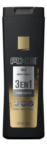 comprar Jabón Líquido Corporal 3 En 1 Axe Gold Madera Vainilla 400ml