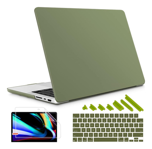 Funda May Chen Para Macbook Pro 14 M1 Pro/max +c/tec Olive