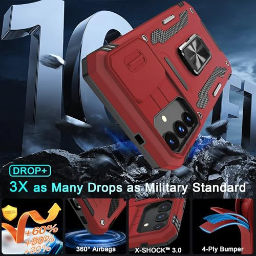 Funda Para Galaxy S24+ Plus Rojo Uso Rudo