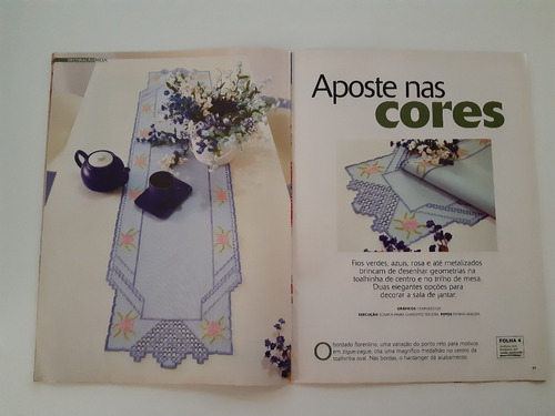 Revista Faça Fácil Ponto Cruz 12 Gráficos Flores G998 (Usado)
