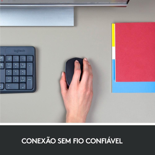 Mouse Sem Fio M170 Usb 1000 Dpi Preto - Logitech Preto