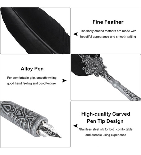 Quill Pen Europeo De Harry Potter Con Tinta Botella Set