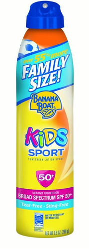 Banana Boat Deporte De Niños Loción Spray Spf 50+ 9.5 Oz