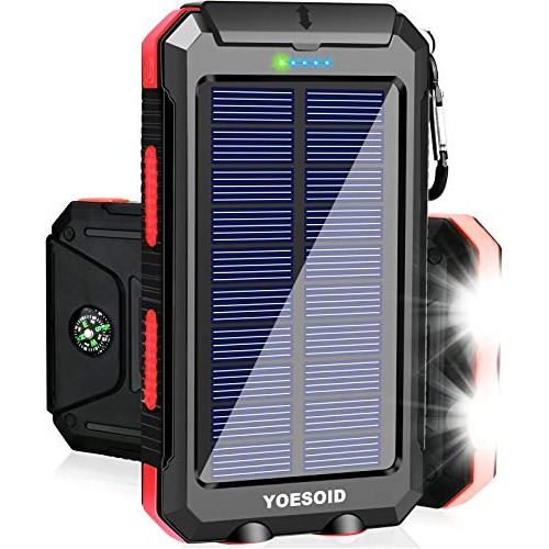 Cargador Solar 20000mah Portatil Impermeable Al Aire Li...