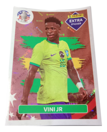 Figurita Extra Sticker Vinicius Jr. Bronce Copa América 2024