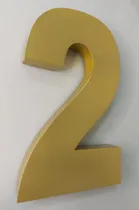 Comprar Números Residenciais De 30cm Pintado ( Dourado )