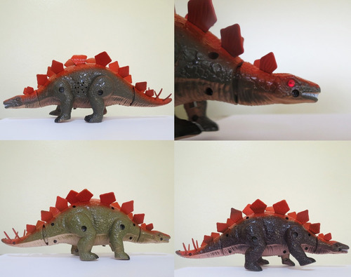 Genial Dinosaurio Stegosaurio Con Movimiento, Luz Y Sonido