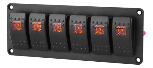 Panel De Interruptores Basculantes De 6 Bandas, 12-24 V, Par