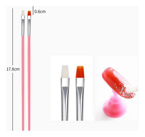Juego De 15 Pinceles For Uñas, Consejos De Decoración De Uñ