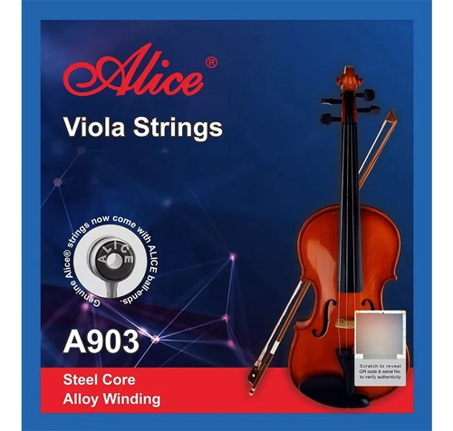 Cuerdas Para Viola Alice