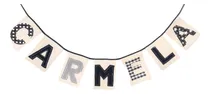 Comprar Banderines Letras Cosidas Y Mini Pompones! Precio X 5 Letras