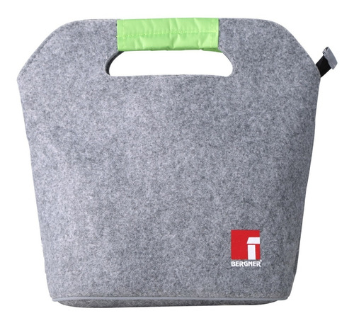 Bergner Lonchera Hermetica 2 Pisos C/cubiertos & Bolsa Bg Color Verde