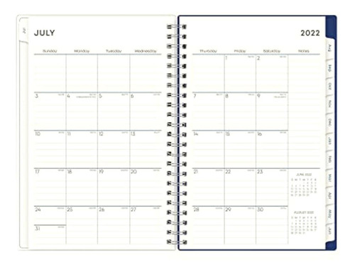 Blue Sky 2022-2023 Academic Year Weekly And Monthly Planner,