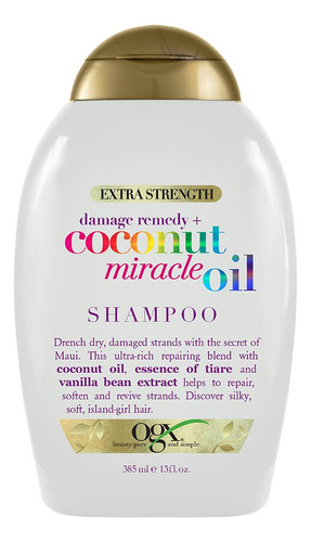 Shampoo Ogx Miracle Aceite De Coco 385ml