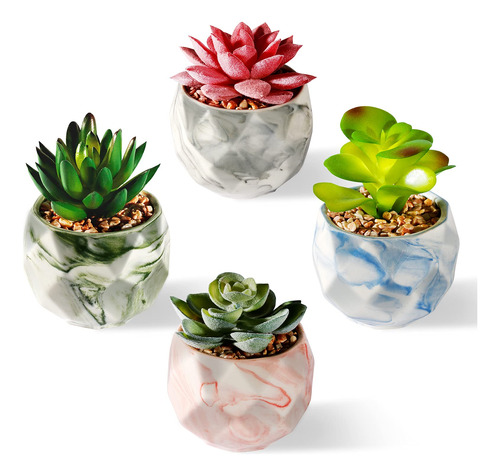 Sophseag Plantas Suculentas Artificiales  Mini Plantas Sucul