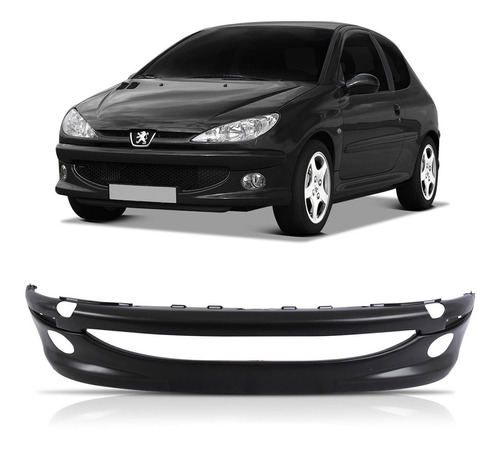 Parachoque Dianteiro Peugeot 206 99 00 01 02 03 04 Com Furo