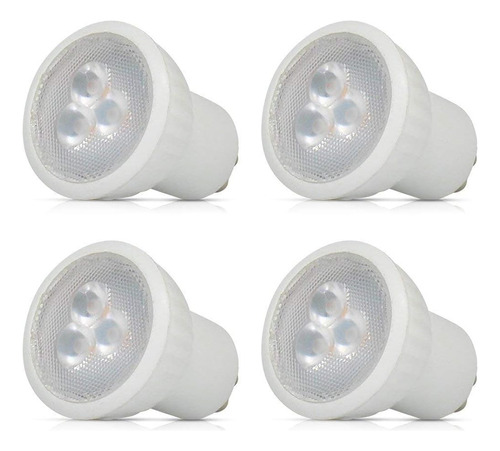 Mr11 Gu10 Bombillas Led (paquete De 4) Foco Led De 3w Bombil