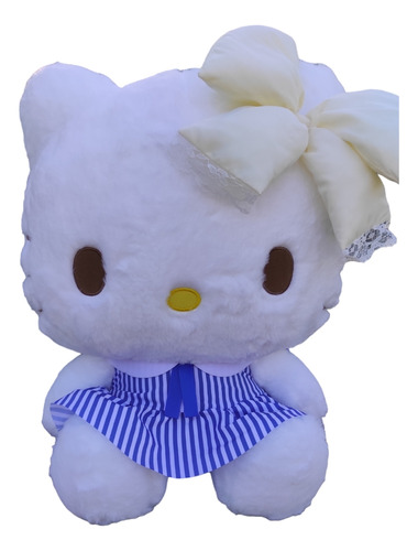 Hello Kitty Stripes Dress Peluche 45cm Sanrio Original 